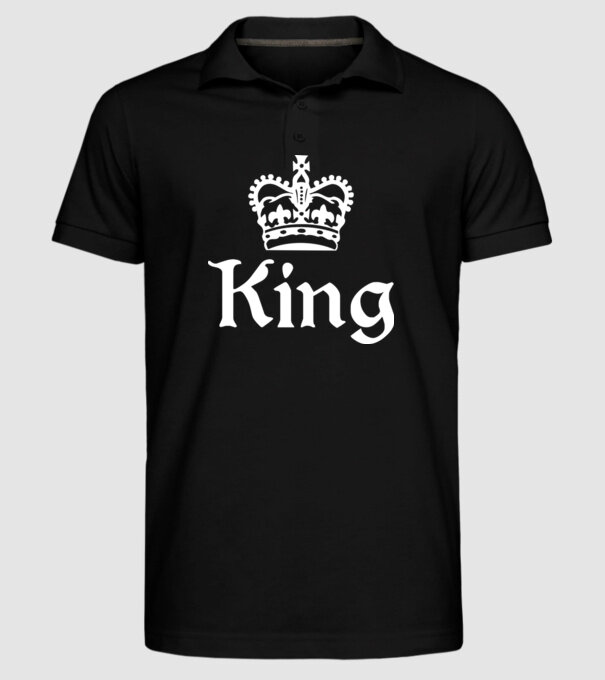 King model negru pe tricou