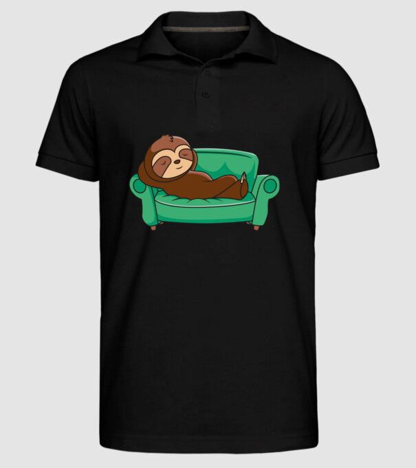 Leneș model negru pe tricou