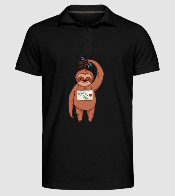 Leneș model negru pe tricou