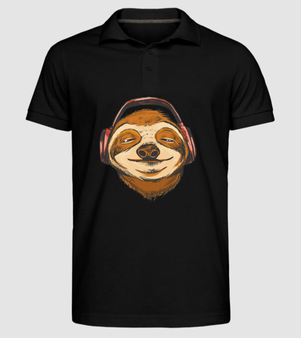 Leneș model negru pe tricou