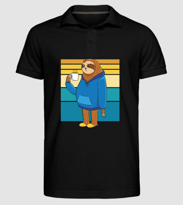 Leneș model negru pe tricou