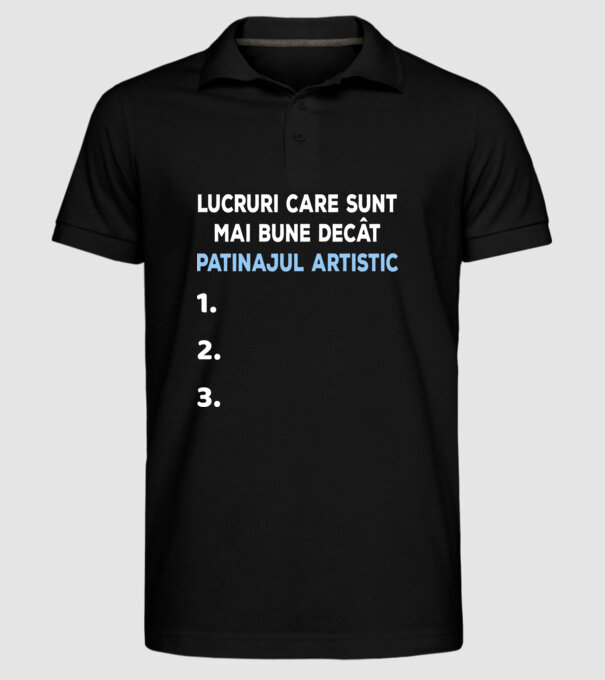 Lucruri care sunt mai bune decât patinajul artistic model negru pe tricou