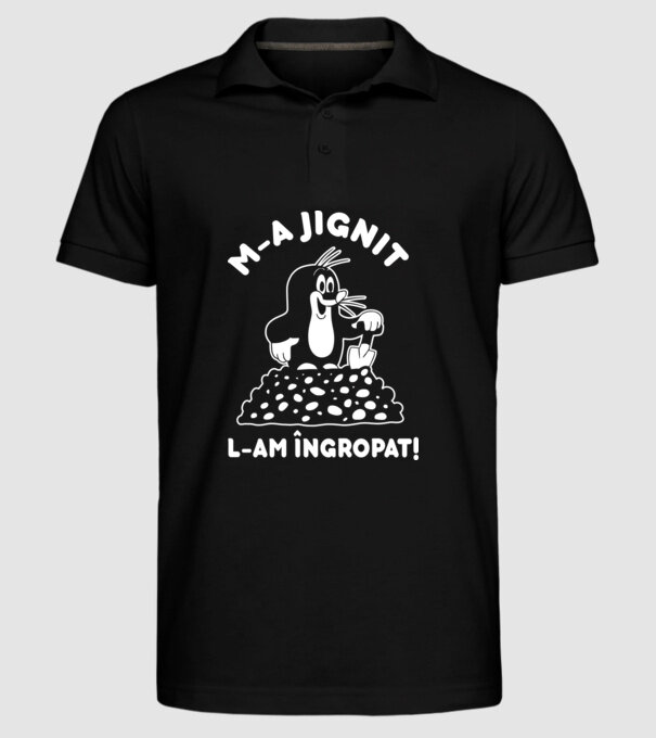 M-a jignit, l-am îngropat model negru pe tricou