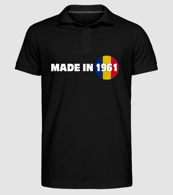 made in 1961 retro vintage model negru pe tricou