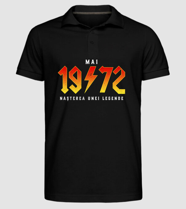 Mai - 1972 - nașterea unei legende model negru pe tricou