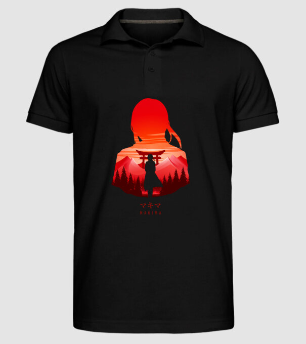 Makima model negru pe tricou