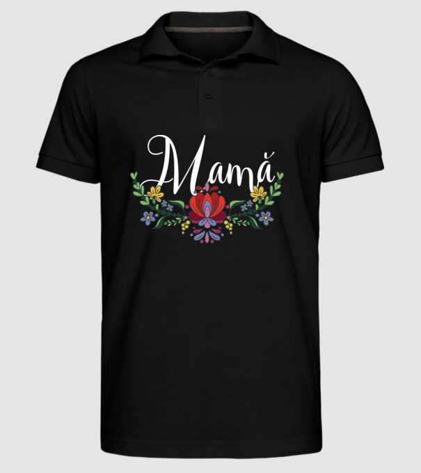 Mamă model negru pe tricou