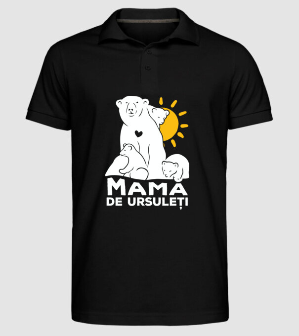 Minunată mamă de ursuleți model negru pe tricou
