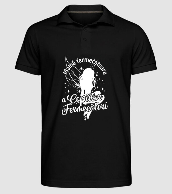 Mamă fermecătoare a copiilor fermecători model negru pe tricou