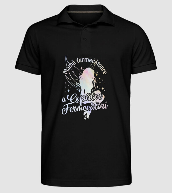 Mamă fermecătoare a copiilor fermecători model negru pe tricou