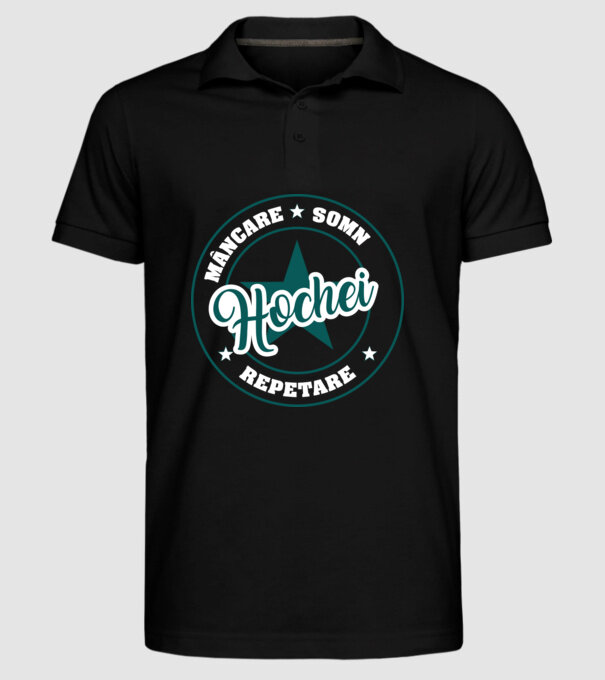 mâncare somn repetare HOCHEI model negru pe tricou