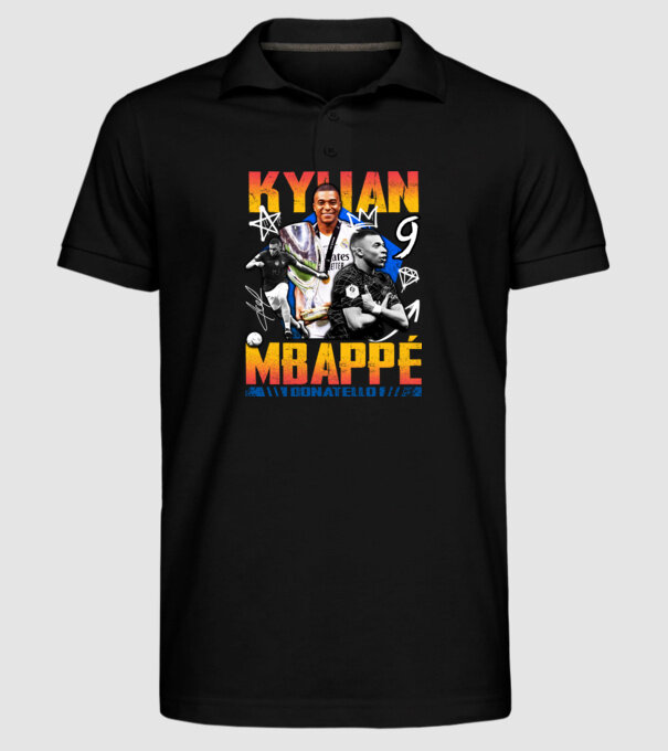 Mbappé tribute model negru pe tricou