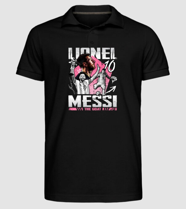 Messi tribute model negru pe tricou