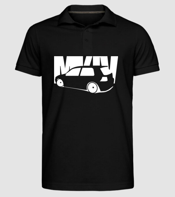 MK4-Golf model negru pe tricou