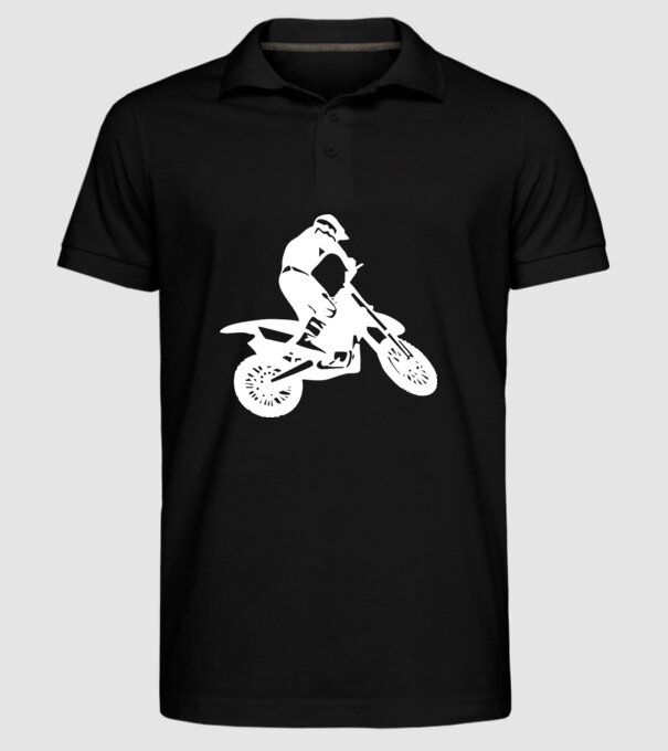 Mountain Bike model negru pe tricou