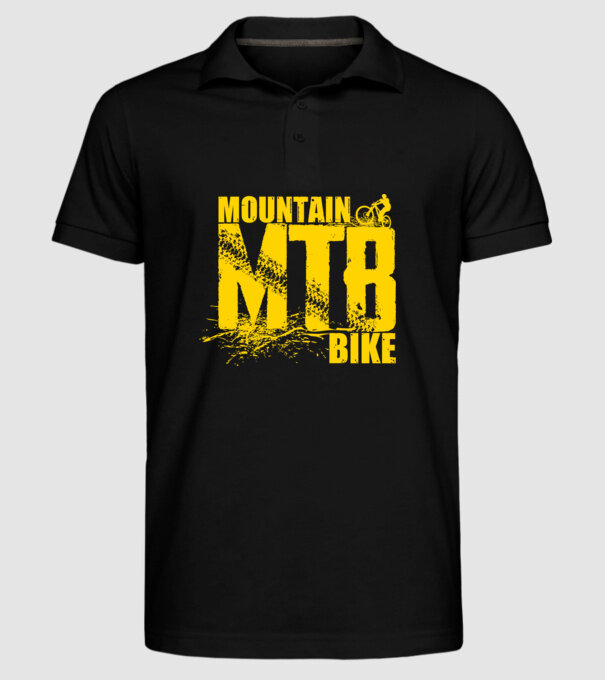 MTB model negru pe tricou