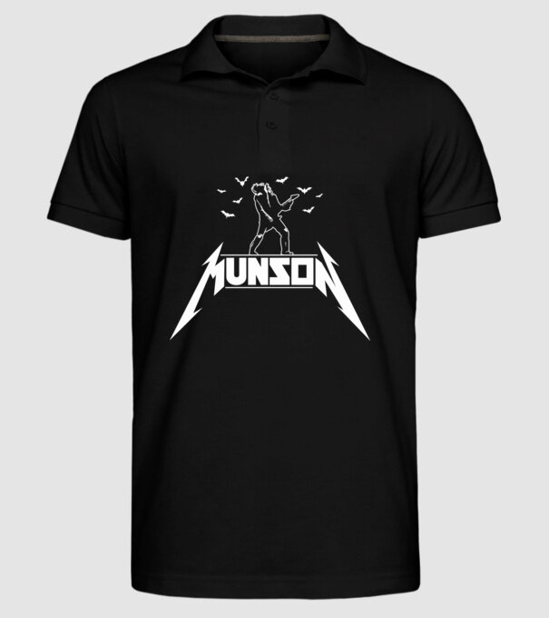 munson parody stranger things model negru pe tricou