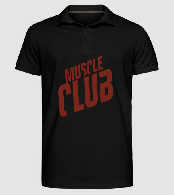 Muscle Club model negru pe tricou