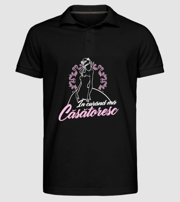 În curând mă căsătoresc model negru pe tricou