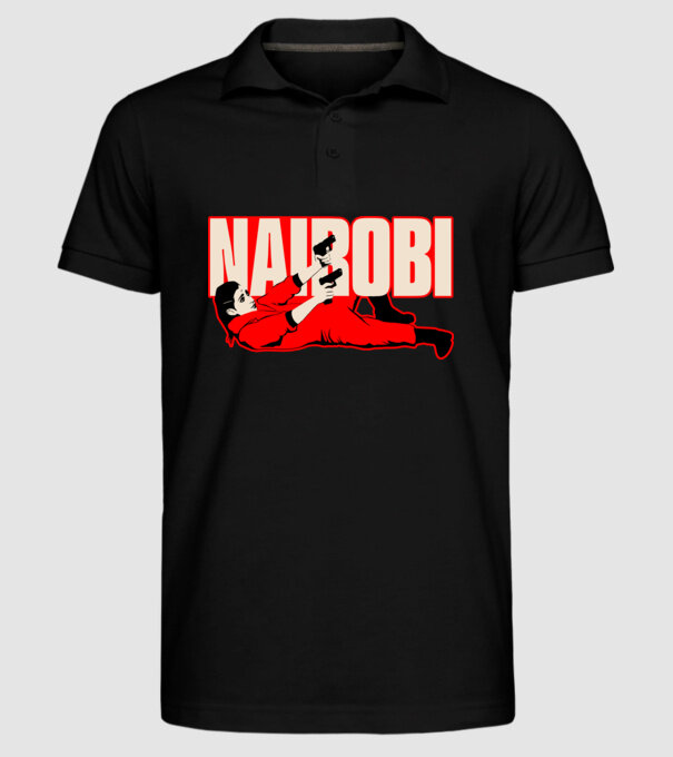 nairobi la casa de papel model negru pe tricou