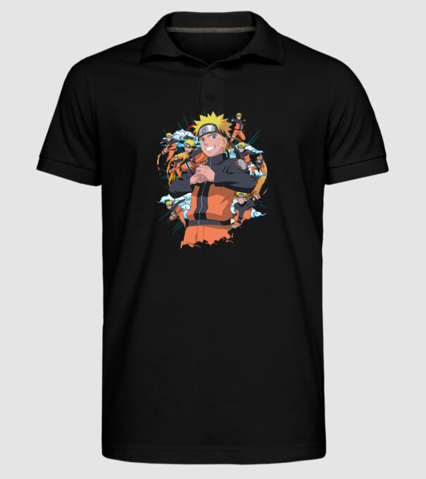 NARUTO model negru pe tricou