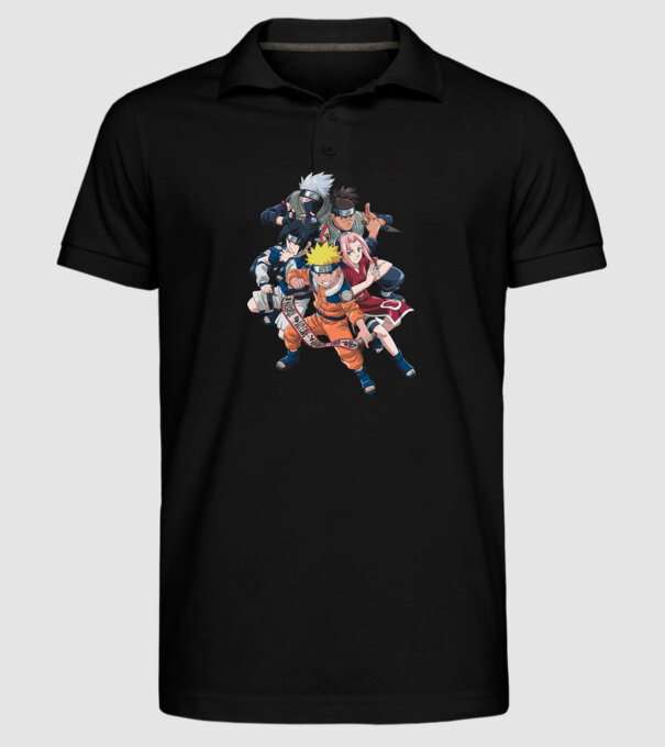 NARUTO model negru pe tricou