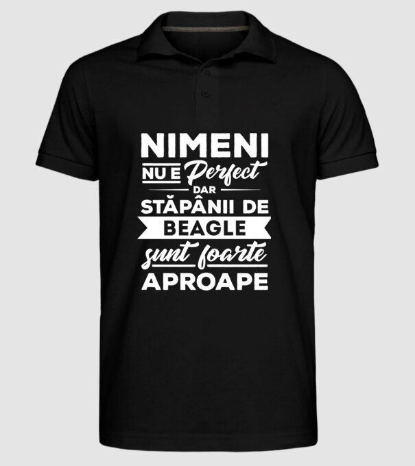 nimeni nu e perfect, dar stăpânii de beagle sunt foarte aproape model negru pe tricou