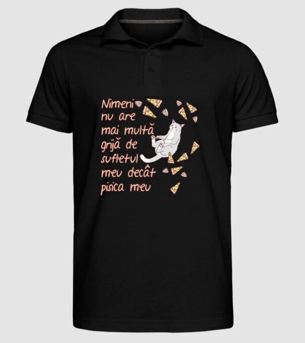Nimic nu are mai multă grijă de sufletul meu decât pisica mea model negru pe tricou