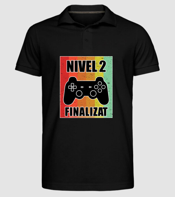 Nivel 2 finalizat model negru pe tricou