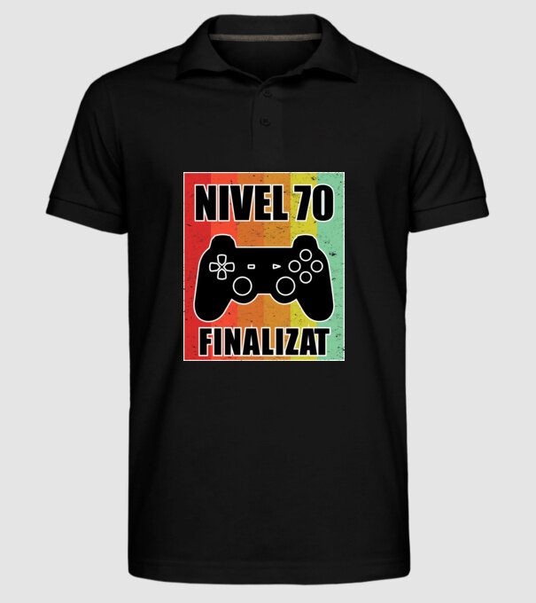 Nivel 70 finalizat model negru pe tricou