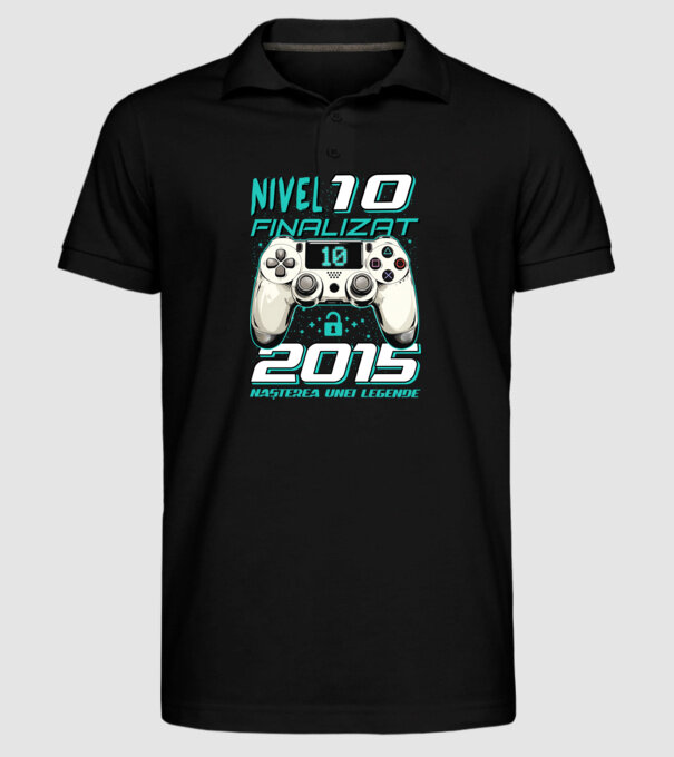 Nivel finalizat 10 2015 model negru pe tricou