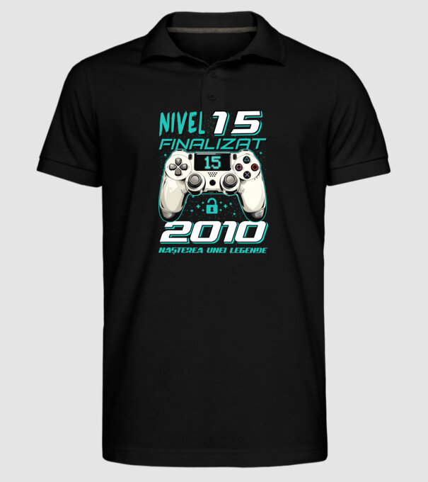 Nivel finalizat 15 2010 model negru pe tricou