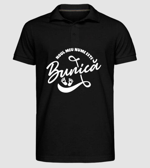 Noul meu nume este Bunică model negru pe tricou