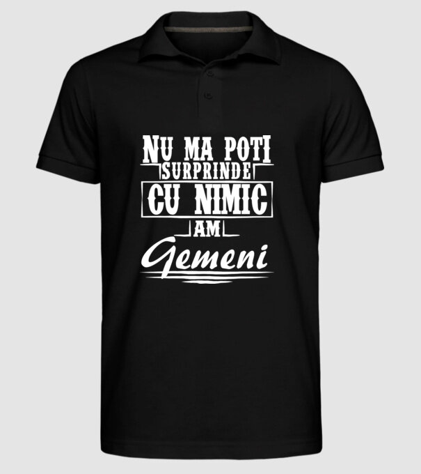 Nu mă poți surprinde cu nimic, am gemeni model negru pe tricou