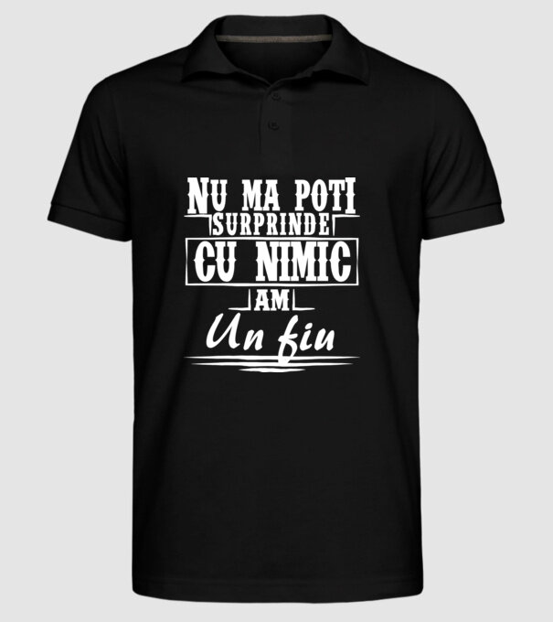 Nu mă poți surprinde cu nimic, am un fiu model negru pe tricou