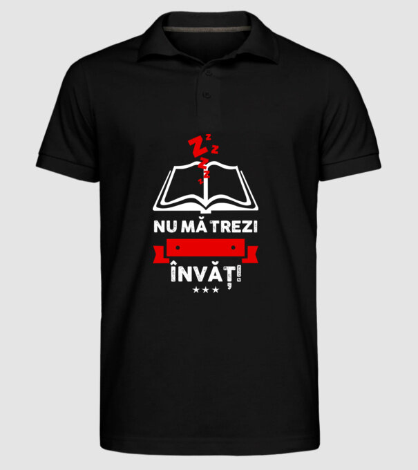 Nu mă trezi, învăț model negru pe tricou