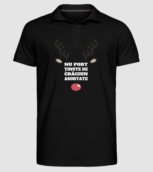 Nu port ținute de crăciun asortate crăciun chiar căprioară Negru model negru pe tricou
