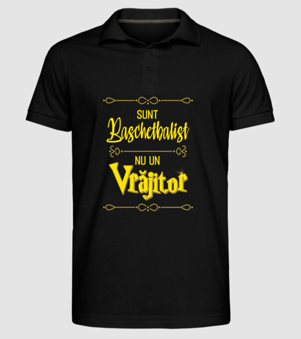 sunt baschetbalist, nu un vrăjitor model negru pe tricou