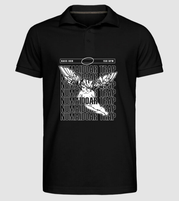 numaidoar trap model negru pe tricou