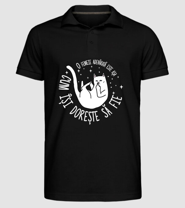 O femeie adevărată este așa cum își dorește să fie model negru pe tricou