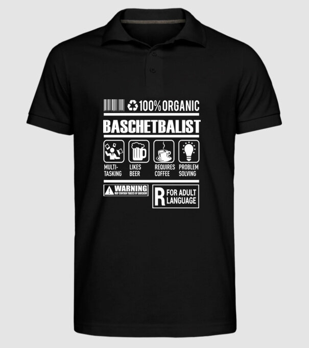 BASCHETBALIST model negru pe tricou