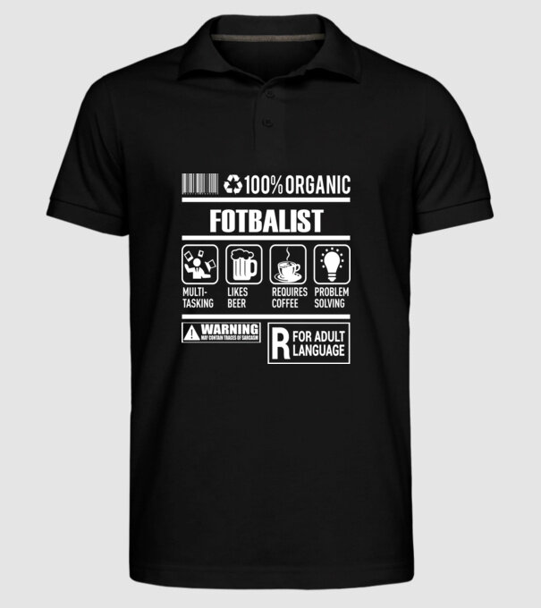 FOTBALIST model negru pe tricou