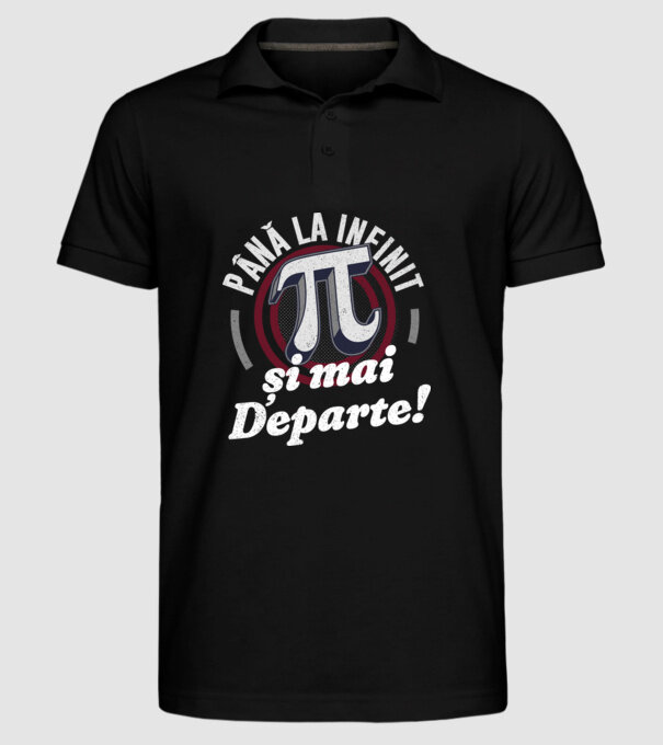 Până la infinit și mai departe! model negru pe tricou
