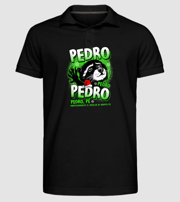 Pedro pedro christmas model negru pe tricou