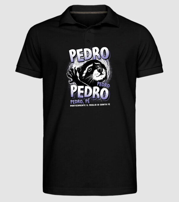PEDRO PEDRO PEDRO model negru pe tricou