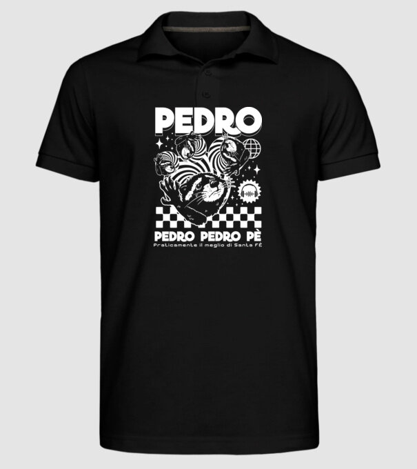 Pedro techno model negru pe tricou