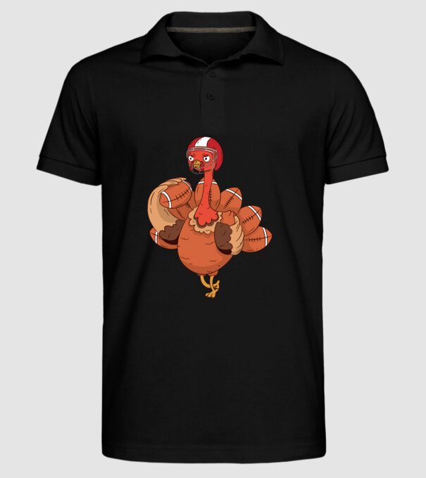 Player Turkey model negru pe tricou