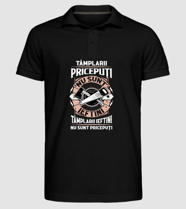 Tâmplarii pricepuți nu sunt ieftini, tâmplarii ieftini nu sunt pricepuți model negru pe tricou