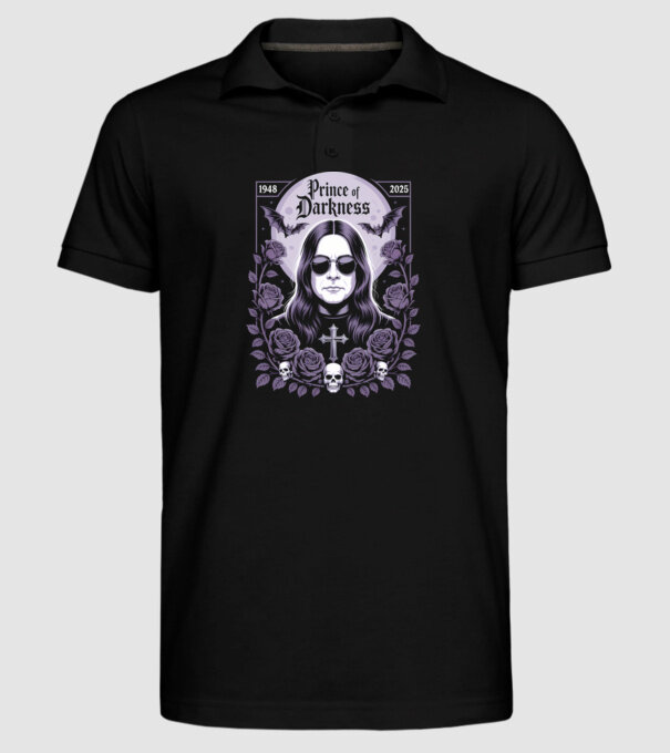 Prince of Darkness model negru pe tricou