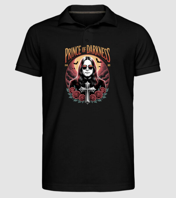 Prince of Darkness model negru pe tricou